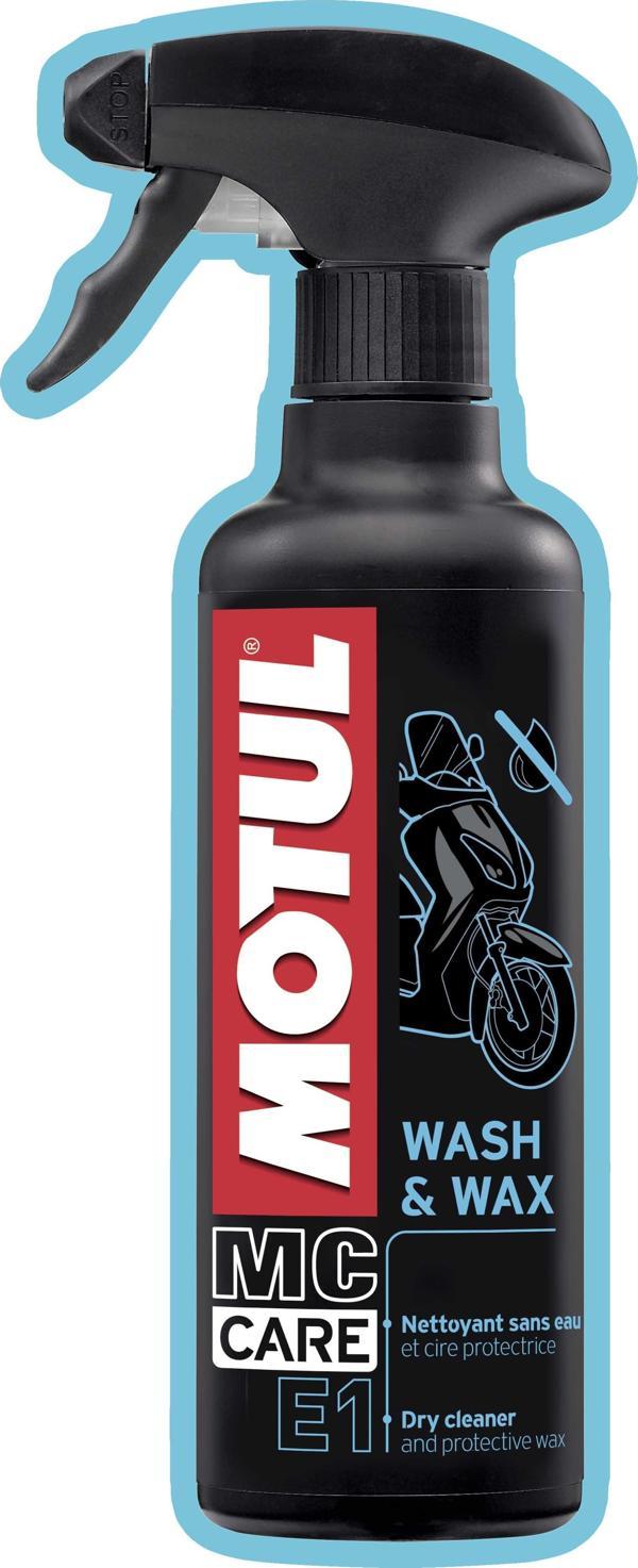 Motul E1Motosiklet Temizleme Spreyi Wash Wax 400Ml - Image 1