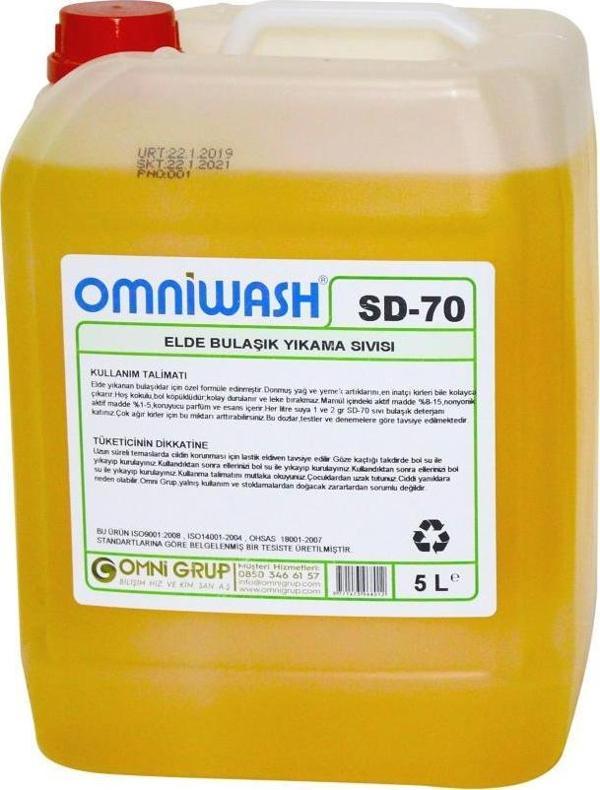 Omniwash SD-70 5000ml Elde Bulaşık Yıkama Deterjanı  - Image 1