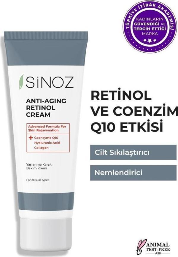 Sinoz Anti-Aging Retinol Cream 50 ml Yaşlanma Bakım Kremi - Image 1