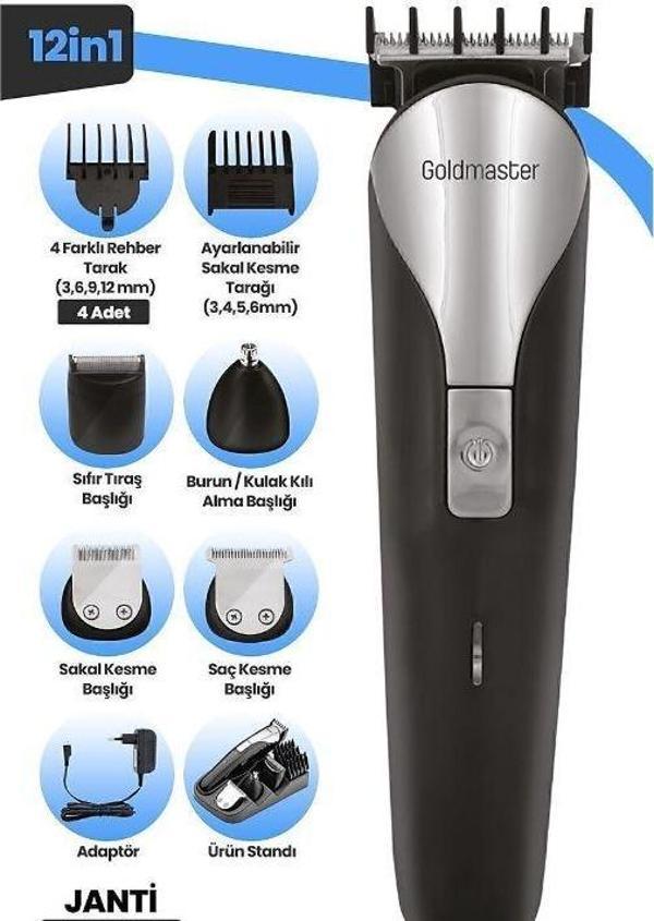 Goldmaster GM-7141 Janti 9'u 1 Arada Erkek Bakım Seti - Image 1
