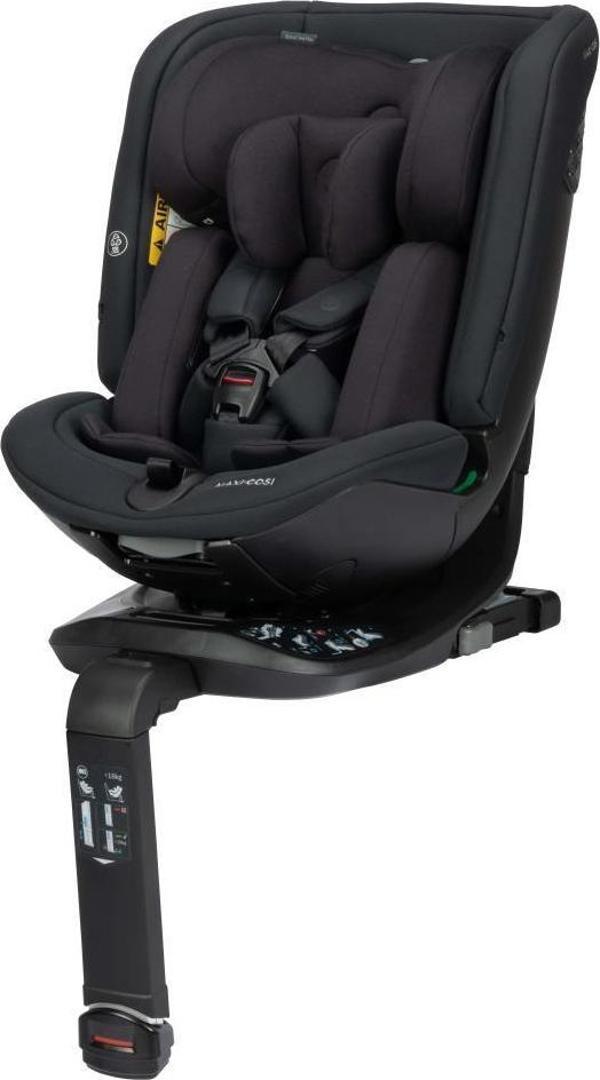 Maxi-Cosi Spinel 360 Plus i-Size Dijital Göstergeli Dönebilen Yatabilen Isofix'li 0-36 kg Oto Koltuğu Authentic Black - Image 1