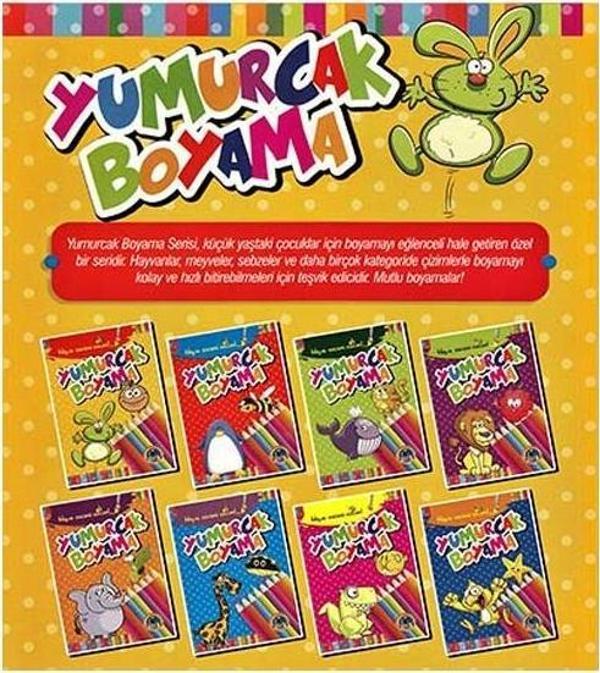 4E Boyama Kitabı Yumurcak Siyah Beyaz 64 Syf Karatay Yayınevi - Image 1