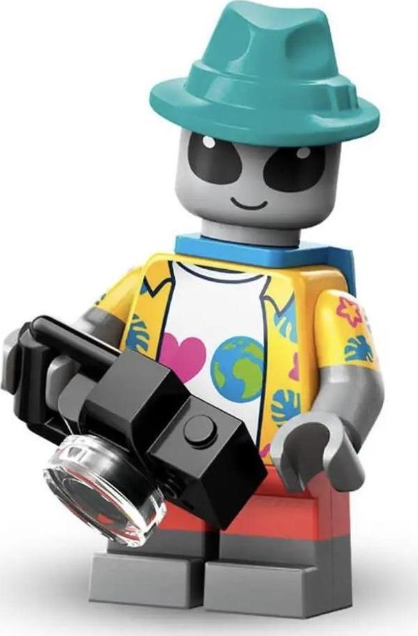 Lego Minifigür 71046 - Seri 26 -  3 Alien Tourist - Image 1
