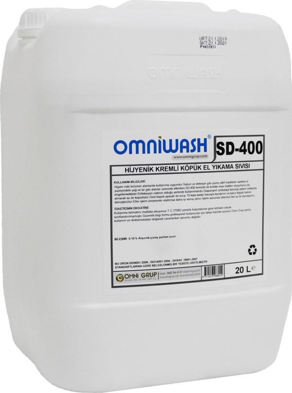 Omniwash SD-400 20 Litre Köpük Sıvı El Sabunu - Image 1