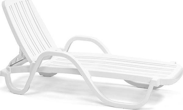 Omnipazar SY2535 Beyaz Plastik Lüks Şezlong  - Image 1