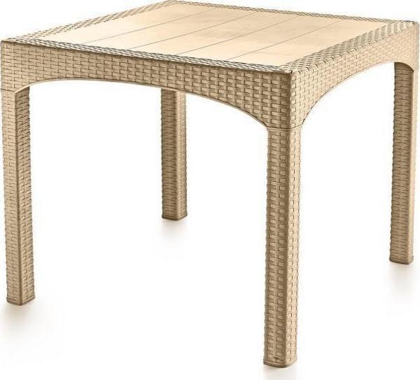 Omnipazar SY-2574 Bej Rattan Kare Masa 34036  - Image 1