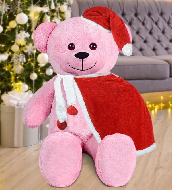 Özgüner Oyuncak 100 Cm Pelerinli Noel Baba Ayıcık Yeni Yıl , Yılbaşı Hediyesi - Image 1