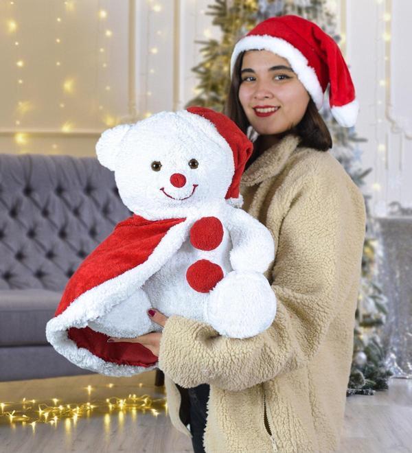 Özgüner Oyuncak 65 Cm Noel Baba Pelerinli Ayıcık Yeni Yıl ,Yılbaşı Hediyesi - Image 1