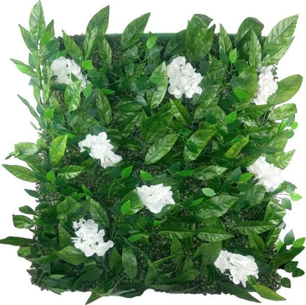Netten Evime Yapay Çiçek Duvar Kaplama Yapay Duvar Çiçeği 1M2 100*100 cm Panel Şimşir Yapay Çiçekli Duvar - Image 1
