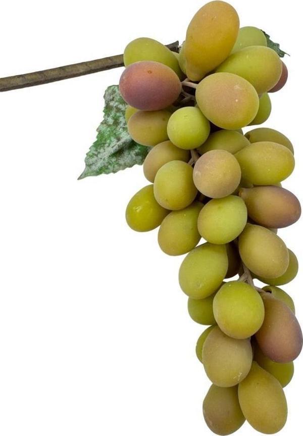 Netten Evime Yapay Meyve Üzüm Pastel Yeşil Büyük Boy Süs Dekoratif Meyve - Image 1