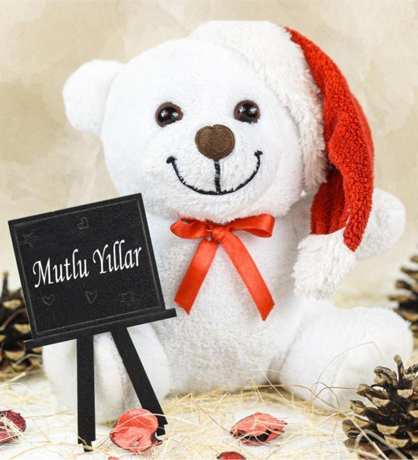 Pandamkee Mutlu Yıllar Tahtası Ve Sevimli Çiçek Ayı - Image 1