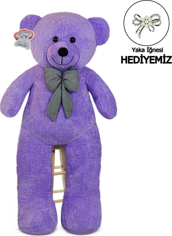 Pandamkee 140 Cm Papyonlu Sevimli Peluş Ayı - Sevgiliye Özel Hediye - Image 1