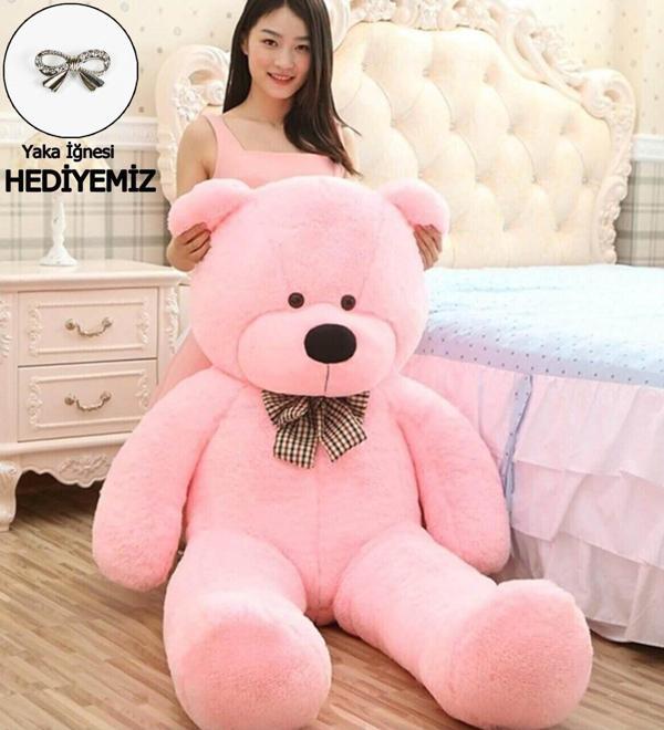 Pandamkee Pembe Büyük Papyonlu Ayıcık 140 Cm - Image 1