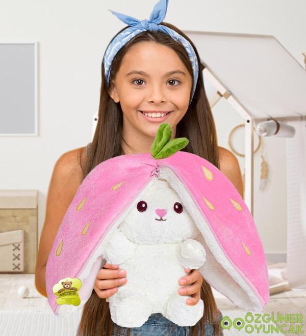 Pandamkee Çilek Tavşan Çantalı 50 Cm - Image 1