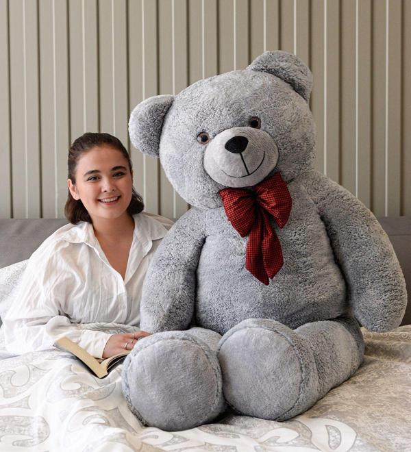 Pandamkee Dev Büyük Peluş Ayıcık 170 Cm Hediyelik Ayı (%100 Yerli) Beyaz - Image 1