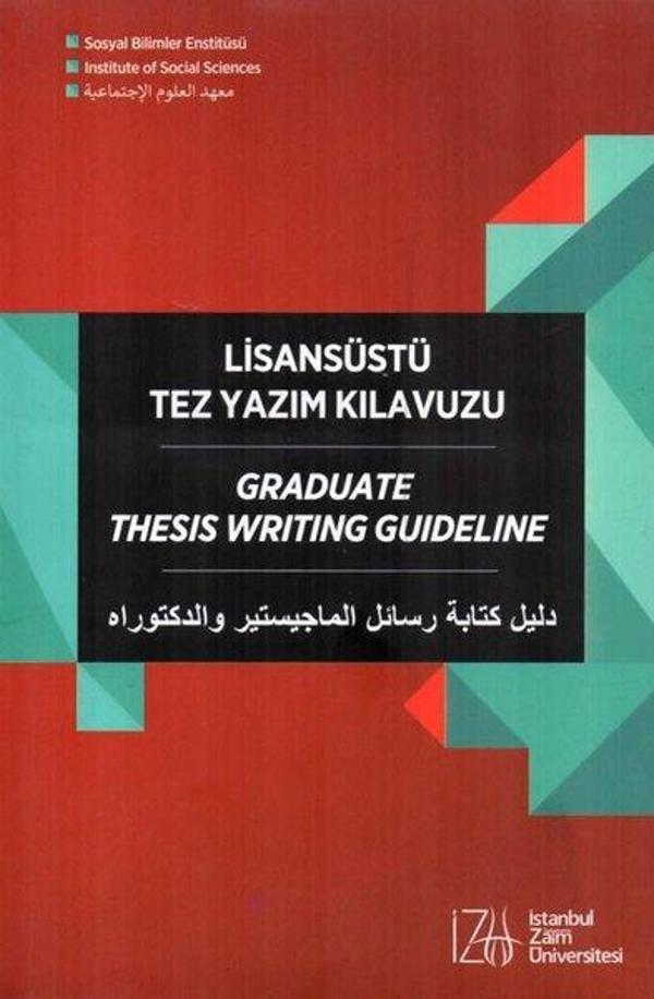 Lisansüstü Tez Yazım Kılavuzu - İstanbul Sabahattin Zaim Üniversitesi - Image 1