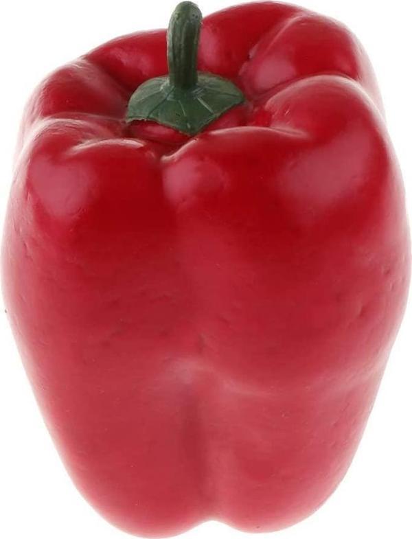 Netten Evime Yapay Kırmızı California Biber Dolma Biber 1adet 10*7 cm Gerçek Boyut - Image 1