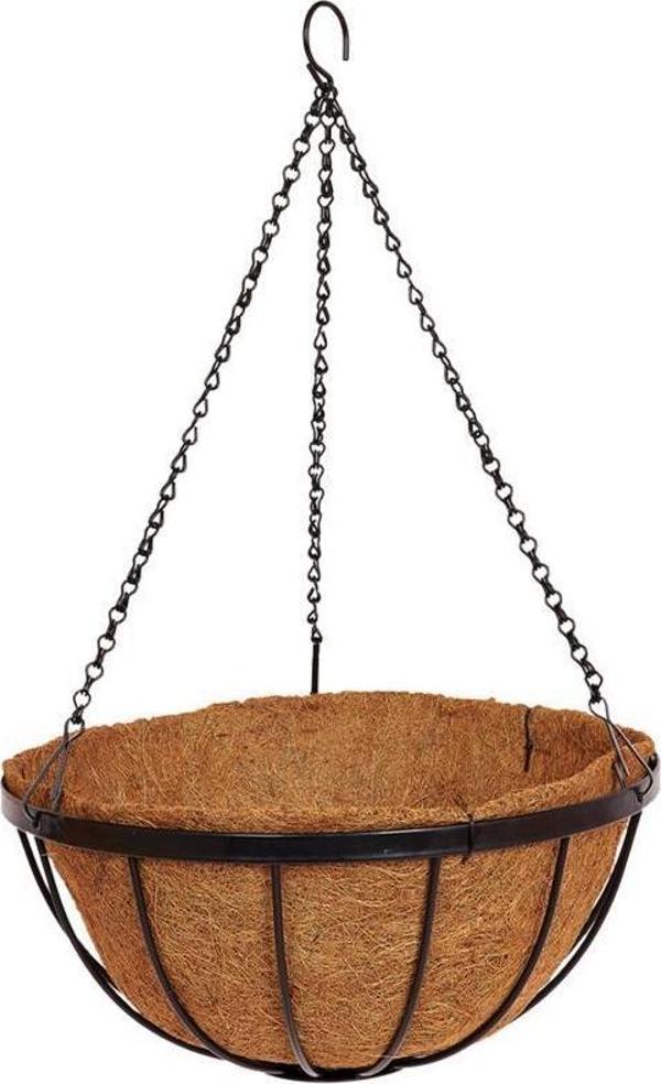 Netten Evime Sarkaç Çiçek Sepeti Coco Elyaf Makreme Saksı 25 cm - Image 1