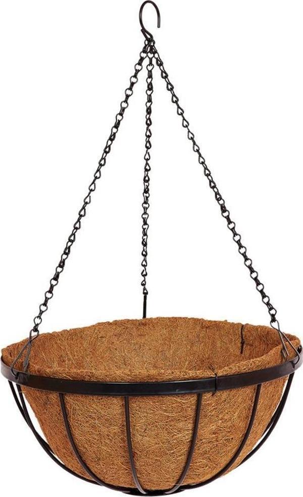 Netten Evime Sarkaç Çiçek Sepeti Coco Elyaf Makreme Saksı 30 cm - Image 1