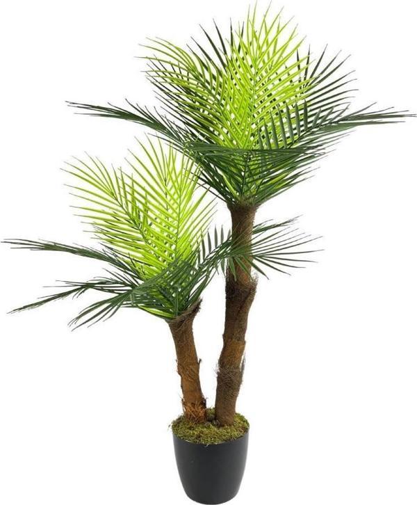 Yapay Ağaç 2 Dal 100cm Areka Palmiye Ağacı Areka 2Katlı Salon Çiçeği Yapay Çiçek - Image 1