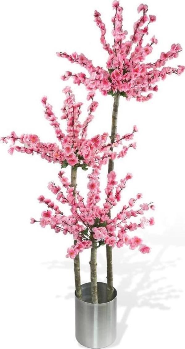Netten Evime Yapay Ağaç 3 Katlı Japon Kiraz Çiçeği Bahardalı Ağacı Sakura Çiçeği Pembe 180cm - Image 1