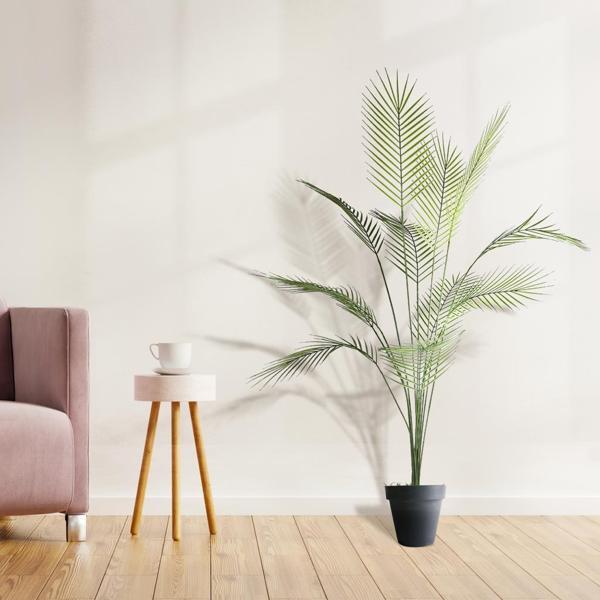 Netten Evime Yapay Ağaç Areka Ağacı Palmiye Ağacı Salon Bitkisi Yapay Areka 130 cm 12 Yaprak - Image 1