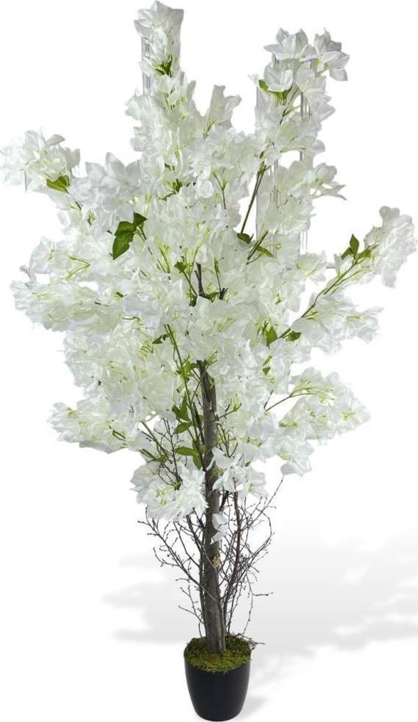 Netten Evime Yapay Ağaç Beyaz Begonvil Ağacı 150*60cm Doğal Görünümlü Yapay Ağaç  - Image 1