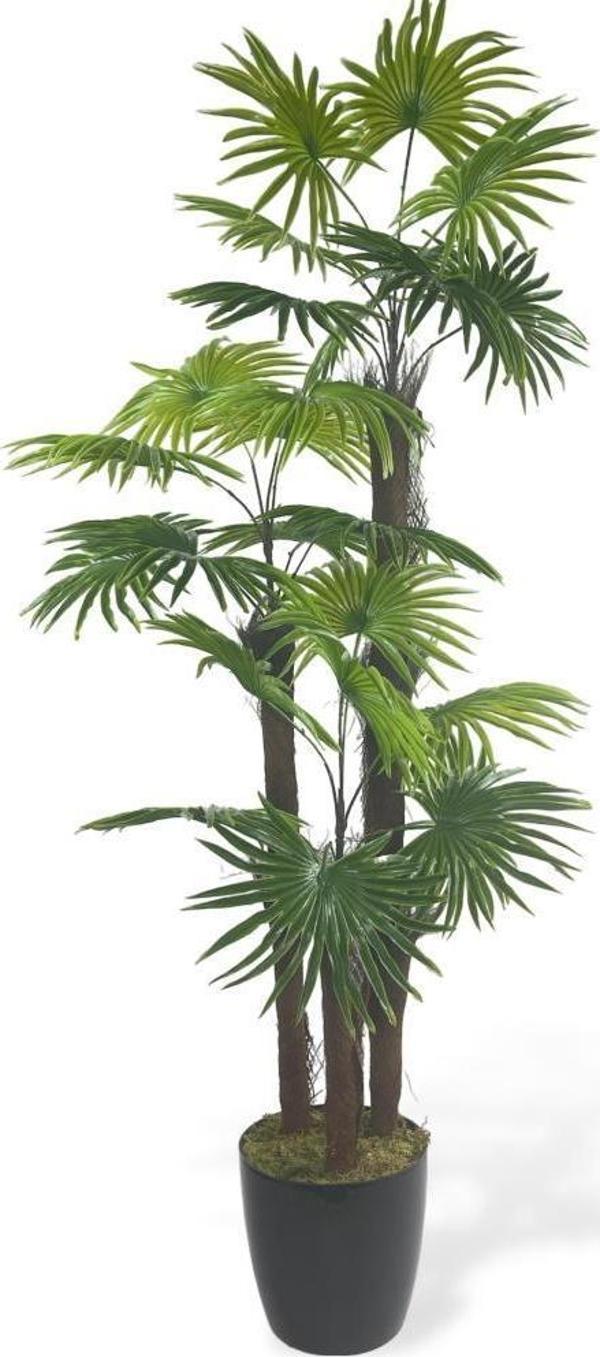 Netten Evime Yapay Ağaç Palmiye Fanpalm 3Katlı 24Yaprak 130*65cm - Image 1