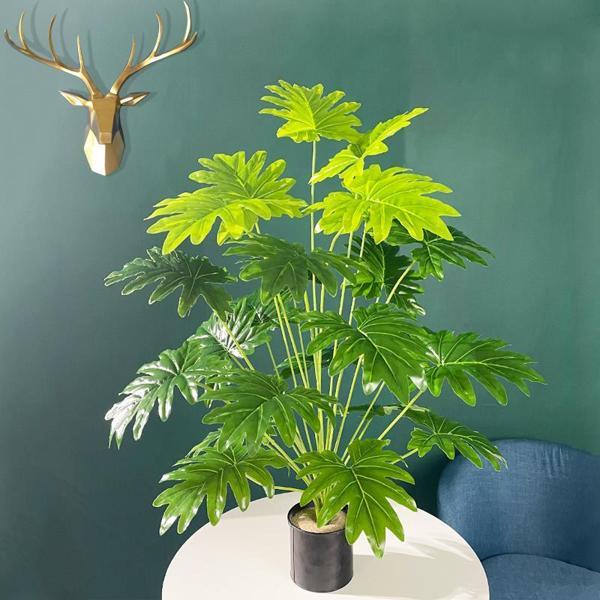 Netten Evime Yapay Ağaç Salon Bitkisi Syngonium 70 cm 18 Yaprak Antrasit Saksıda - Image 1