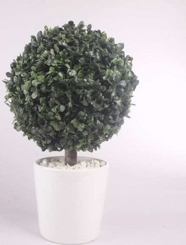Netten Evime Yapay Ağaç Şimşir Top Tek Toplu 20x35cm Seramik Saksılı - Image 1