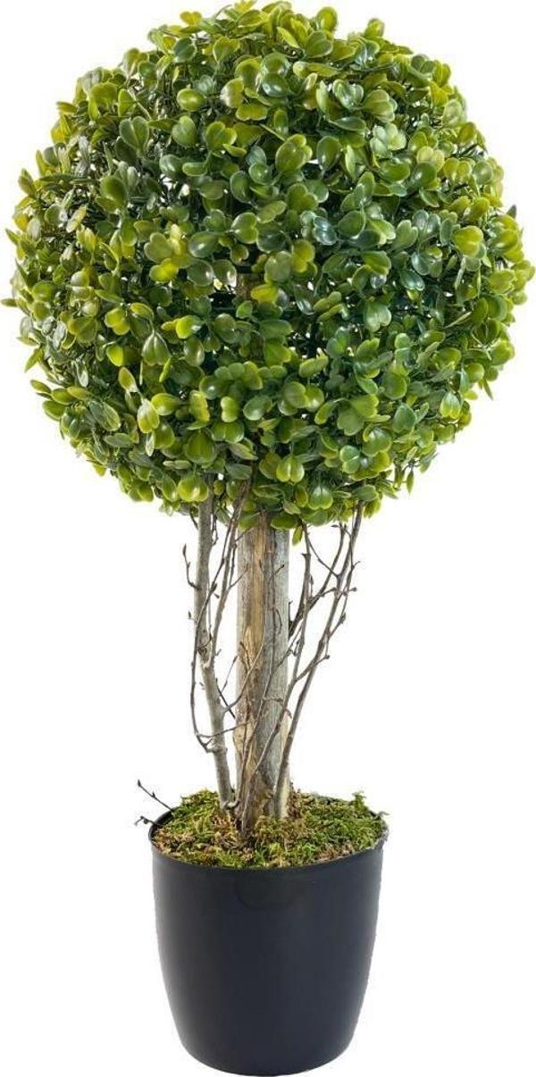 Netten Evime Yapay Ağaç Şimşir Top Tek Toplu 23cmx45cm Siyah Saksılı - Image 1