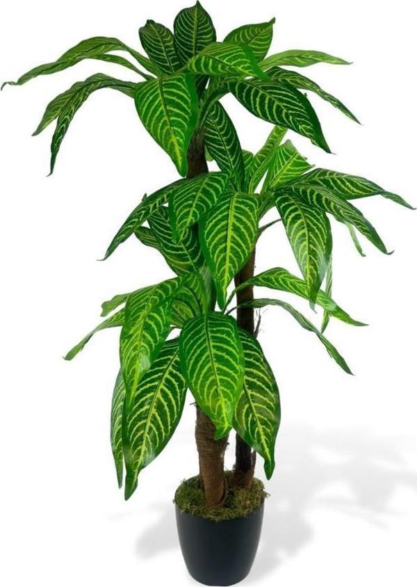 Netten Evime Yapay Ağaç Yukka 3Katlı 36 Yaprak 100cm Sarı Çizgili Model - Image 1