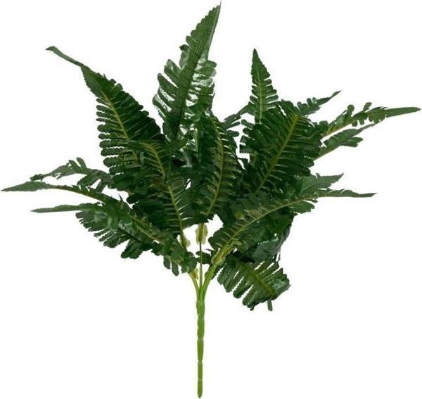 Netten Evime Yapay Çiçek Cycas Aşk Merdiveni Eğrelti Otu Sıkas Bitkisi  7 Dal 21 Yaprak 40*30cm Yapay Bitki - Image 1