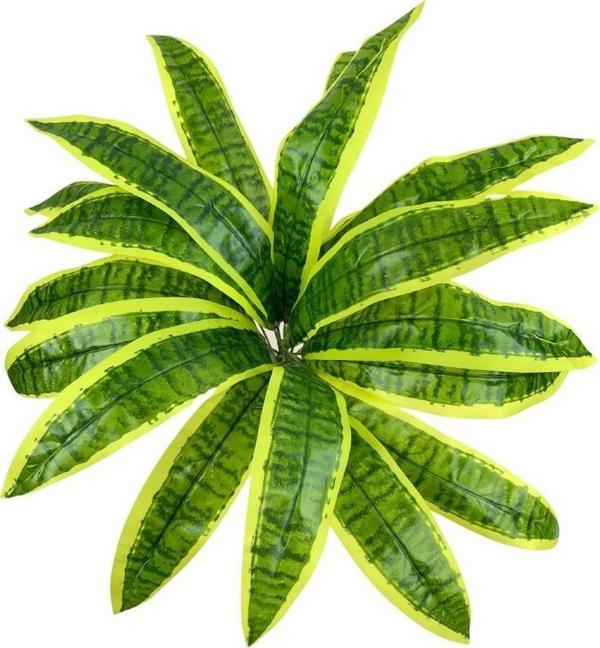 Netten Evime Yapay Çiçek Dracaena Massengena Yaprağı Demeti 11 Yapraklı 40*50cm Dik Duvar Çiçeği Yapay Bitki - Image 1