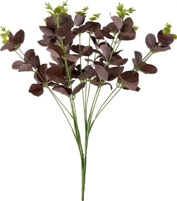 Netten Evime Yapay Çiçek Okaliptus Demet Kahverengi Aradal Garnitür Eucalyptus - Image 1
