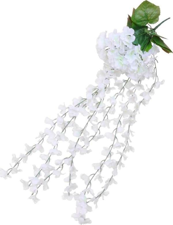 Netten Evime Yapay Çiçek Sarkan Ortanca Çiçeği 60 cm BEYAZ - Image 1