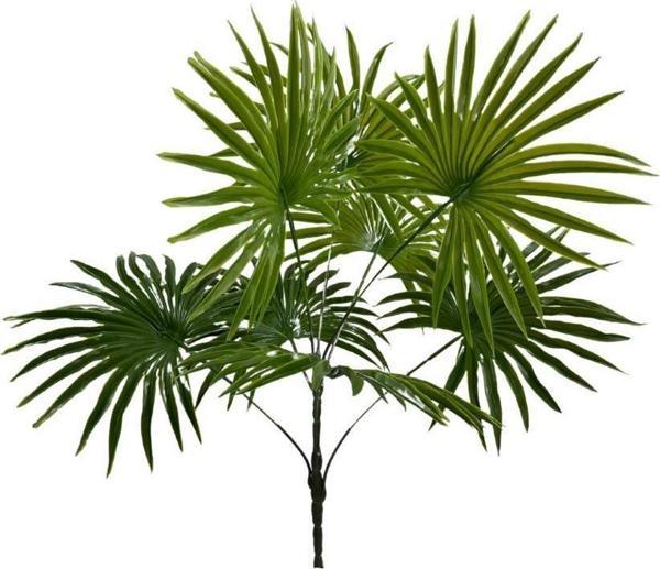 Netten Evime Yapay Çiçek Yelpaze Palmiye 8 Yapraklı  Demet 50*40cm Salon Çiçeği Yapay Bitki - Image 1
