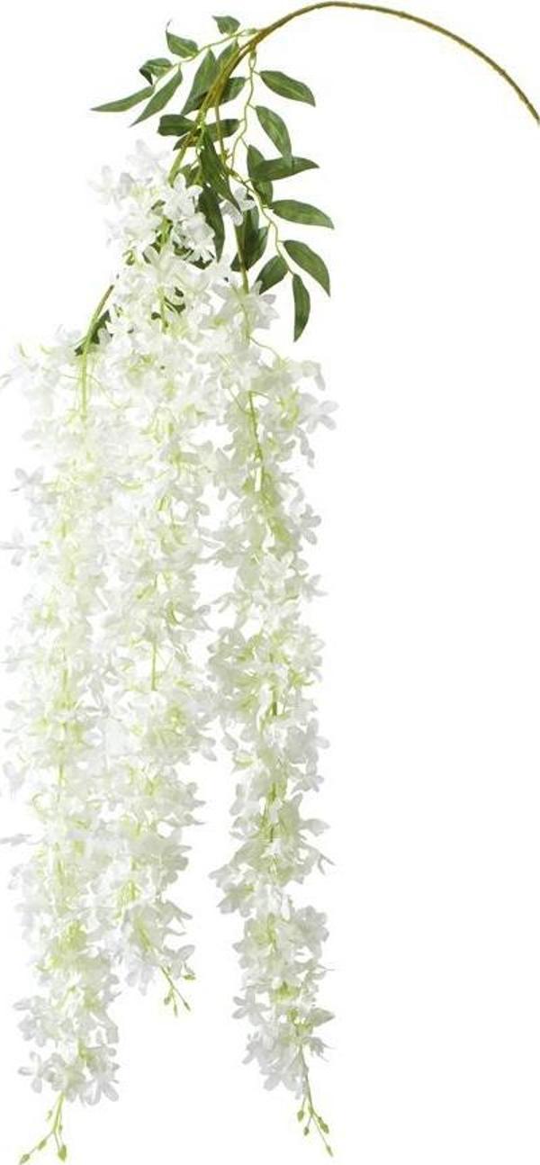 Netten Evime Yapay Çiçek Sarkan 4 Dallı Akasya 70cm BEYAZ - Image 1