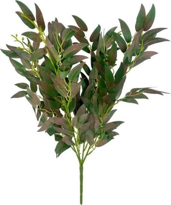 Netten Evime Yapay Çiçek Zeytin Yaprağı Demeti 4 Dallı 50cm Kahve Yeşil - Image 1