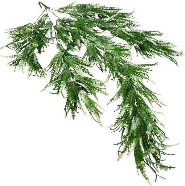 Netten Evime Yapay Çiçek Sarkan Çiçek Yeşil Beyaz Fern723 Yapay Sarmaşık  70*30cm UV Katkılı Güneşe Dayanıklı - Image 1