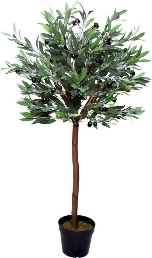 Netten Evime Yapay Zeytin Ağacı 120cm Tek Gövdeli Doğal Gerçek Görünümlü Yapay Ağaç - Image 1
