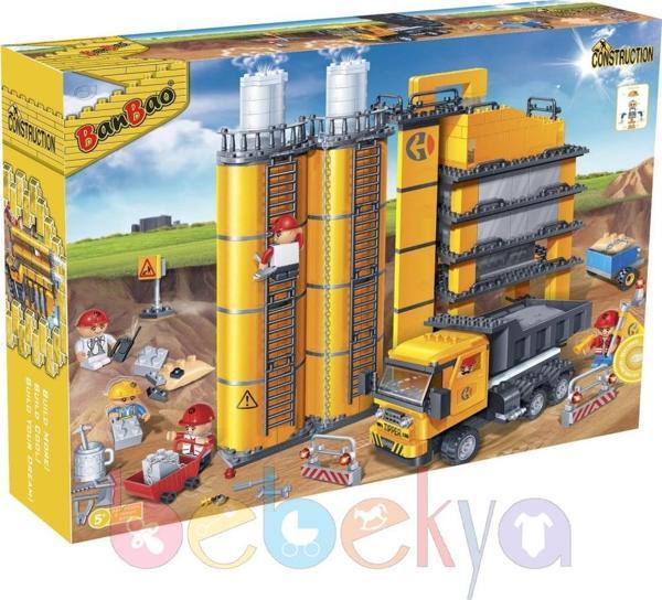 Lego ile Uyumlu 552 Parçalı City İnşaat Şantiyesi Lego Seti MEGA SET - Image 1