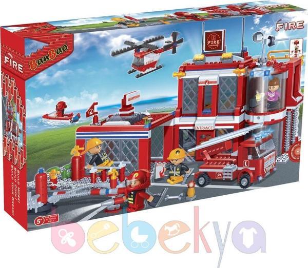 Lego ile Uyumlu 702 Parçalı City İtfaiye Merkezi Legosu BÜYÜK SET - Image 1