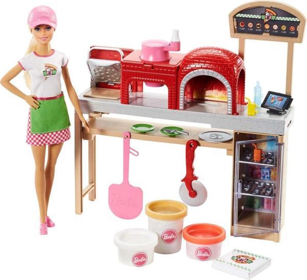 Barbie Pizza Yapıyor Oyun Seti - Barbie ile Oyun Hamuru Zamanı - Image 1