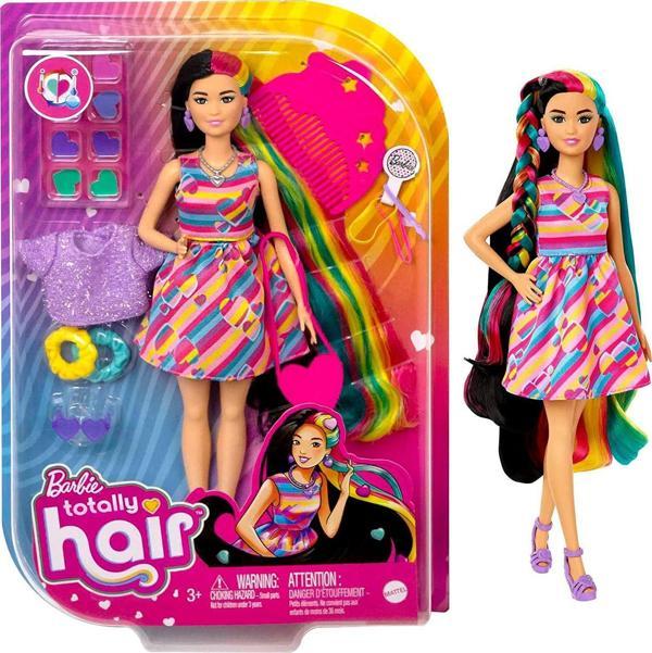 Barbie Upuzun Muhteşem Saçlı Bebekler Ve Aksesuarları Siyah Saçlı Kalpli Barbie - Image 1