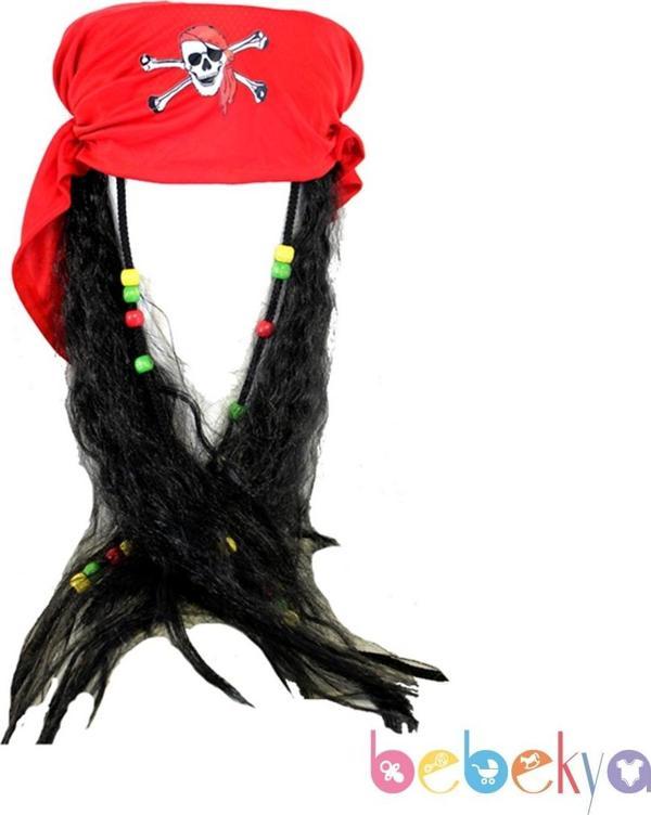 Lüks Korsan Peruk Bandana Korsan Temalı Doğum Günü ve Cadılar Bayramı Kostümü - Image 1