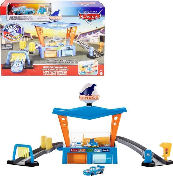 Disney Cars Renk Değiştiren Dinoco Araba Yıkama Oyun Seti GTK91 - Image 1