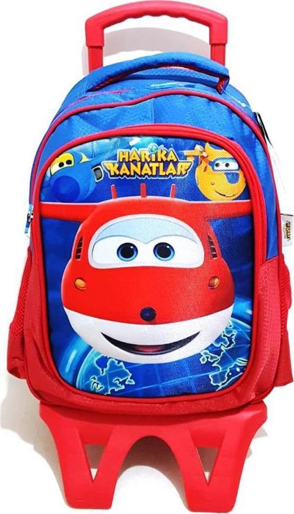 Hakan Çanta Çekçekli Okul Çantası Harika Kanatlar Çekçekli Çanta - Image 1