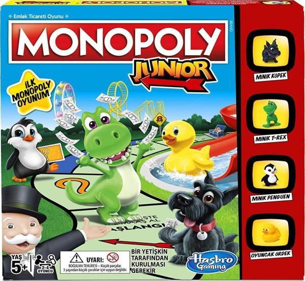 YENİLENEN Hasbro Monopoly Junior TÜRKÇE A6984 - Image 1