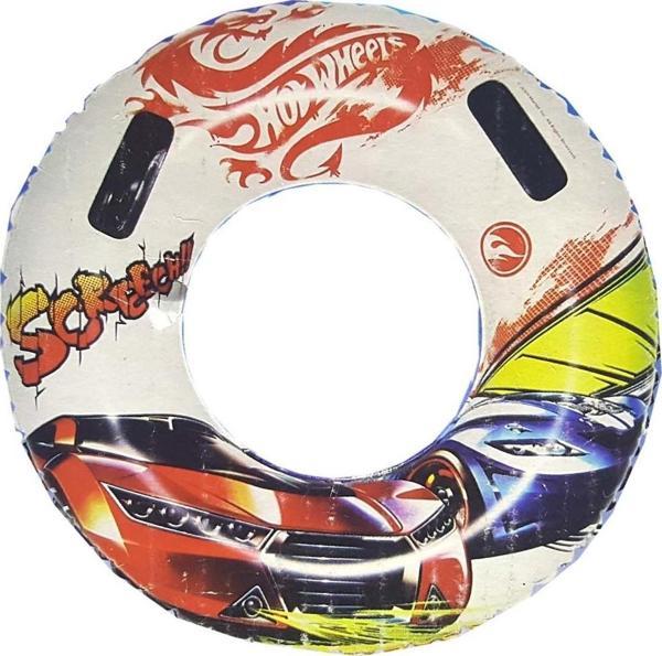 Hot Wheels Lisanslı Tutmaçlı Büyük Boy Deniz Simidi Havuz Simidi Yetişkinler için Simit 91cm - Image 1
